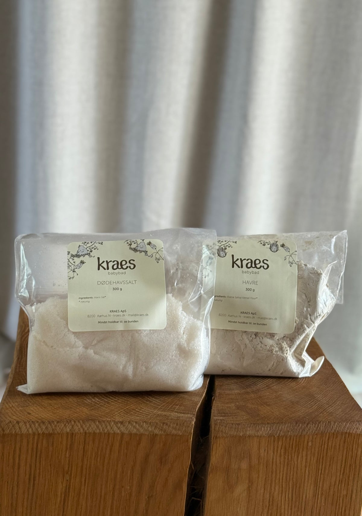 Babybad Havre og dødehavssalt refill 600g